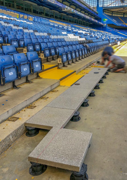 Buzon DPH5 being installed at Stamford Bridge