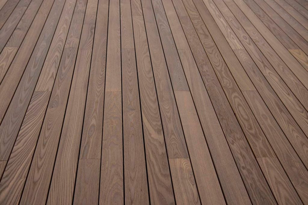 dark wood decking