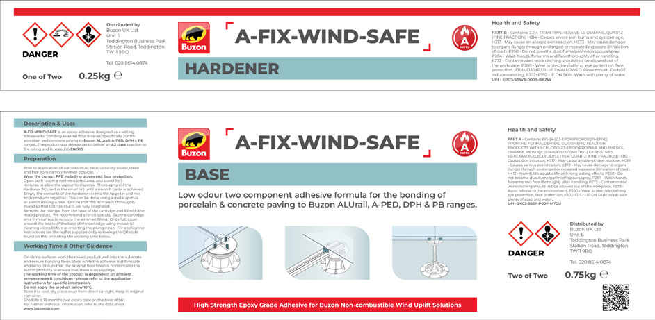 A-FIX-WIND-SAFE tin labels
